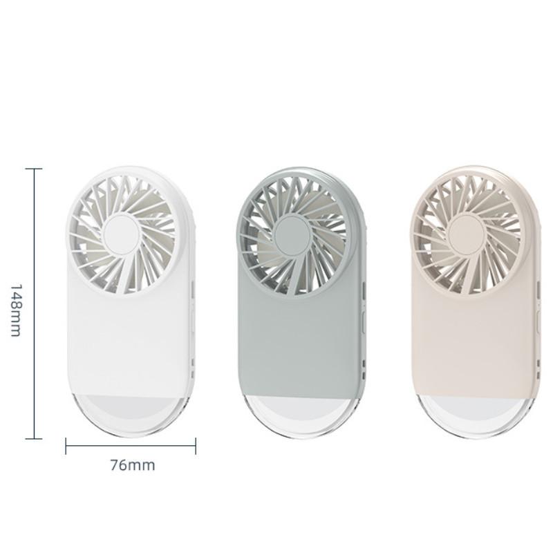 USB Charging Handheld Fan Portable Desktop Fan Equipped with Night Light and Large Capacity Battery Fan
