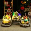 New Music Train Will Christmas Resin Ornaments, Decorations, Christmas Gifts, Luminous Houses
