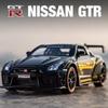 1:32 Full Scale GTR R35 Super Sports Car Alloy Car Toy Car Metal Collection Ornaments Model Car Sound and Light Pull Back Children's Toy Boy Gift