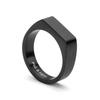 PIG & HEN Signet 6 Slim Ring - Black