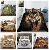 3D Printed Tiger Bedding Set, Ferocious Animal Down Duvet Cover Pillowcase 2/3pcAU/EU/DE, All Sizes, Beast Cover, Men's and Boys' Gift