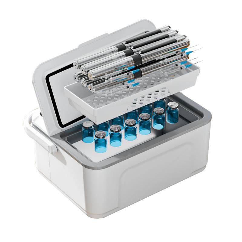 Перезаряжаемый холодильник для инсулина Мини-специальный холодильник для лекарств Портативный для использования в машине и дома Маленький холодильник