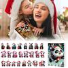 Panda Christmas 24pcs Blind Box Advent Calendar Acrylic Pendant Keychain Gift