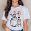 Totoro Studio Ghibli T Shirt Women Harajuku Ullzang T Shirt Fashion  Anime T-shirt Funny Cartoon TShirts Top Tees Female
