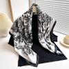 Design Luxury 90cm Twill Silk Women Scarf Sunscreen Foulard Shawl Hijab Female Hair Hijab Wraps Neckerchief Bandanda Echarpe