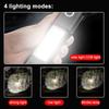 LED Flashlights Tactical Torch Rechargeable Portable Spotlight Long-Range Camping Flashlight With Safety Hammer COB Sidelight