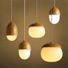 E27 Nordic White Glass Pendant Lights Restaurant Globe Glass Ball Pendant Lamp Dining Room Kitchen Hanging Lamp Decor