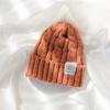 Cute Bear Ears Knitted Hat Children's Autumn and Winter New Soft Waxy Plush Big Head Circumference Warm Bag Head Wool Hat