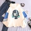 Japan Anime Demon Slayer Tokitou Muichirou Cute Cartoon Print Men Women Patchwork Hoodies Sweatshirts Harajuku Unisex Pullover