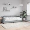 VidaXL Daybed with Mattress Light Grey 80x200 Cm Fabric 3197611