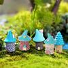 1Pc Resin House Fairy Garden Miniatures Micro Cottage Landscape DIY Decorations