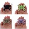 Funny Flocking Black Spider 3D Artificial Spider Halloween Plush Spider  Learning Toys