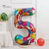 40 Inch Aluminum Foil Number Balloon Colorful 2024 New Year Large Size Balloon Celebration Decoration Party Supplies