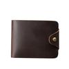 Vintage Thick Leather Men's Billfold Wallet with Hasp 100% Genuine Leather Wallet for Men