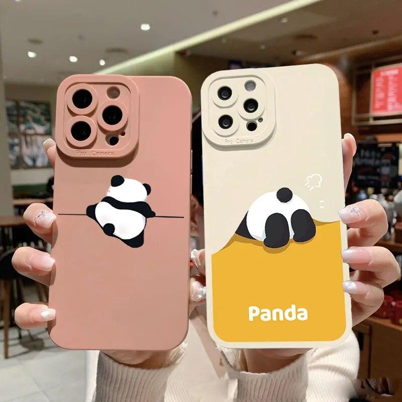 Animation Lovely Phone For Iphone XR Max 11 Plus 6 13 Mini 7 14 X 8 12 XS Pro 6s Straight Silicon Soft TPU Silicone Case Cover