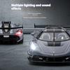 1/22 Metal Die Cast Koenigsegg JESKO Supercar Model Racing Gift Boy Simulation Sound and Light Retraction Collection Ornaments