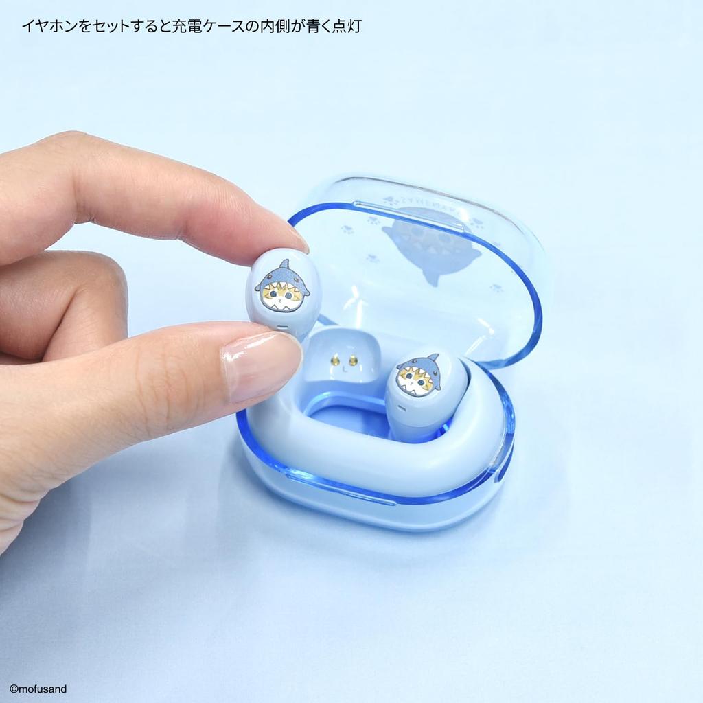 Gourmandies Mofusand Completely Wireless Stereo Earphones Shark Nyan MOFU-58A