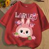 Hot New LABUBU Cartoon 3D Print Kids T Shirts Boy Girls Cool Short-Sleeved Child Clothing