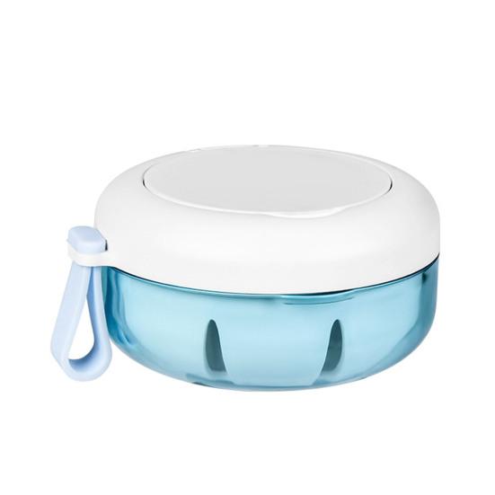 Yousheng Retainer Case with Mirror Portable Soaking Denture Bath Box with Strainer Basket Invisible Brace Mouth Guard Dental Aligner Container Holder