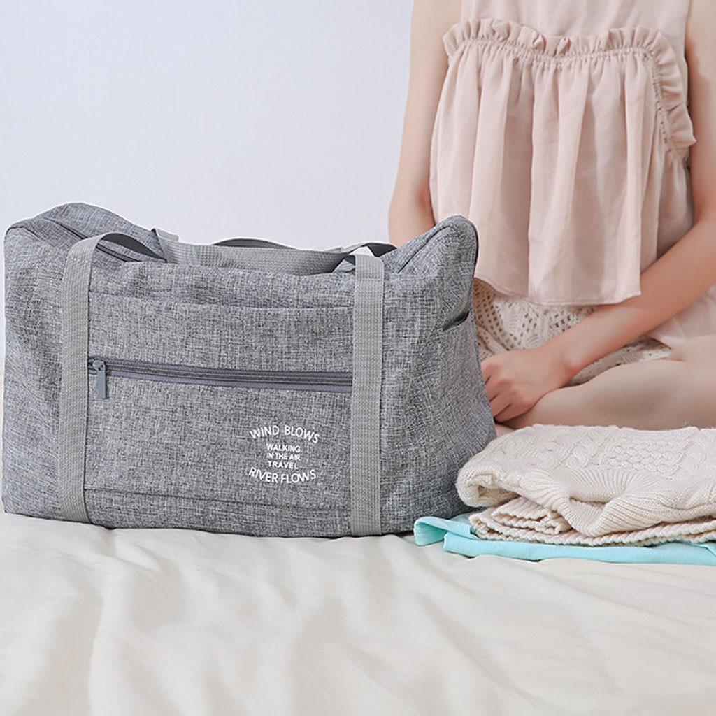 Folding Waterproof Large Capacity Portable Travel Bag Shoulder Bag Trolley Bag