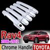 Chrome Door Handle Cover Trim Set for Toyota RAV4 30 XA30 2006 2007 2008 2009 2010 2011 2012 RAV 4 Car Accessories Stickers