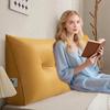 Triangular Headboard Pillow Bed Wedge Pillow with Side Pocket Headboard Back And Waist Support Cushion for Daybed Reading Relaxing