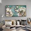 Canvas Art Painting Lotus Leaf Flower Idyllic Creative Decor Picture Modern Vintag Decoration For Living Room Oil Plant Pictures
