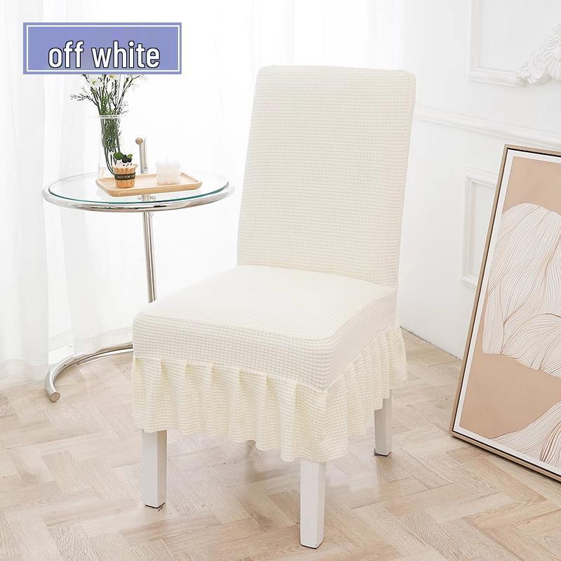 Universal Elastic Thickened Fleece Chair Cover for Dining and Stools