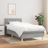3140913 vidaXL Divan Bed with Mattress Light Grey 100x200cm Fabric