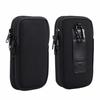 Neoprene Dual Pouch Two Phone Belt Clip Case Power Holder For iPhone 16 15 13 12 Pro Max,Samsung S24 S23 A54 Xiaomi Redmi Oppo Men Tool Waist Bag Pack