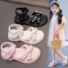 Little Girl Sandals Girls Summer New Pearl Children's Shoes Girls Foreign Princess Shoes Non-slip Beach Shoes