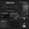 EPOMAKER P87 TKL Aluminum Wireless Gaming CNC Metal RGB Technical Standards Certification Zebra Keyboard, QMK/VIA Programmable, 87%