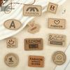 Printed Trademark Clothing Accessories DIY Patch Stickers Shoes and Hats Luggage Accessories English Letters Leather Label Cloth Stickers