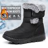 Snow Boots for Women In Winter with Added Fleece and Thickened Warm Cotton Shoes Waterproof Anti Slip Comfortable Midsole Thick Soled Shoes for Women
