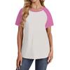 Women's Short Sleeve T Shirts Round Neck Cute Tunic Tops Basic Tees Blouses Loose Fit Pullover