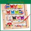 Wooden Fun Number Letter Maze Magnetic Color Classification Walking Puzzle Toy