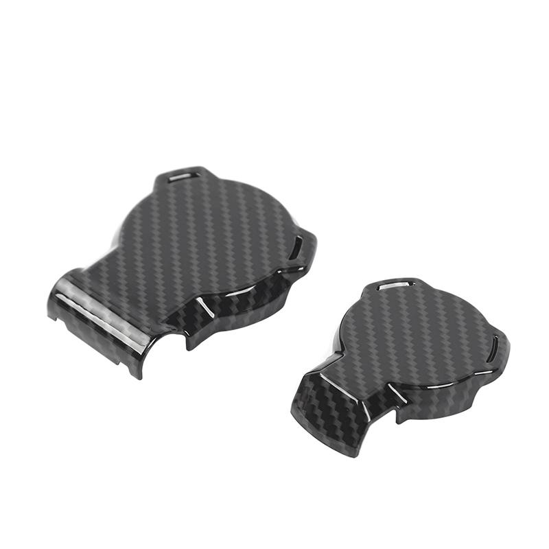 Автомобильная ABS Декоративная крышка выхода прицепа Для Ford F150 2021+ Внешние аксессуары, Черный карбон