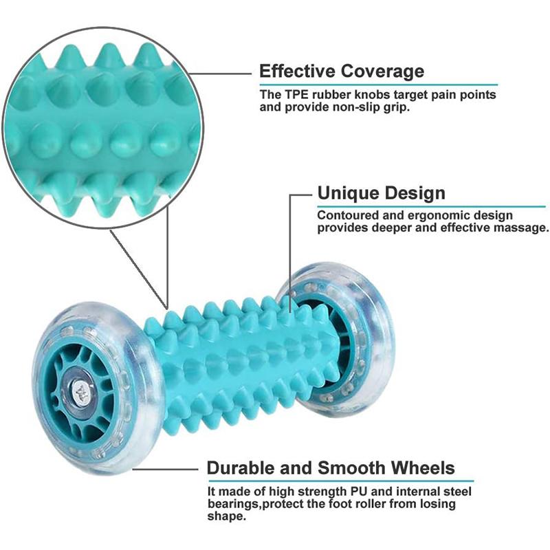 Foot Massager Massage Roller Yoga Massage Ball Plantar Fascia Roller Muscle Relaxation Sports Fitness Balls Body Exercise Set