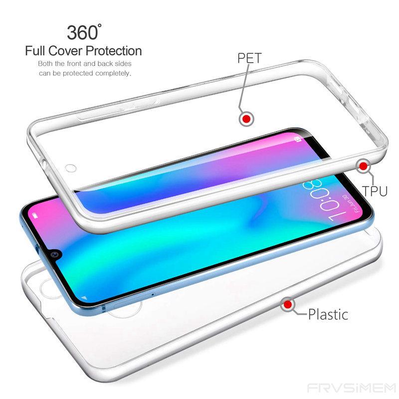 360 Degree Case Silicone Cover 2 In 1 Front+Back Soft Cover Redmi 10C 9 9AT 9A 9C NFC 10 Note 11 11S 9s 8T 8 Pro 10 10s Samsung A14 A34 A54 A24 5G