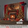 Christmas Fireplace Decoration Background Winter Photography Backdrop Decorations For Photo Studio Photo Booth Christams Party
