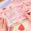 Cute Bread Notebook Color Inner Page Square Writing Pad Portable Gashapon Mahines Notebook Diary