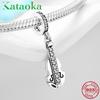 KATAOKA Rock Style Electric Guitar 925 Sterling Silver Pendants Beads For Jewelry Fit Original European Charms Bracelet Bangles