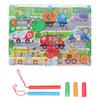 Maze Puzzle Game Cute Pattern Wooden Educational Learning Magnetic Toys for ChildrenTraffic