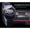 Forsining Men's Fashion Casual Waterproof Tourbillon Mechanical Watch