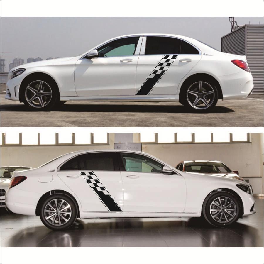 Raceing Style Car Door Stickers Vinyl Film Automobiles Accessories Universal