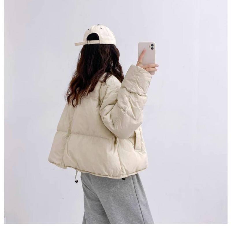 Off Season Short Women Down Cotton Coat Winter Fashion Thicken Padded Jacket Korean Trendy