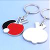 Ping Pong Bat Keychain,Keyring ,Creative Metal Pendant Keyring for Club Souvenirs Bags Purse Charms