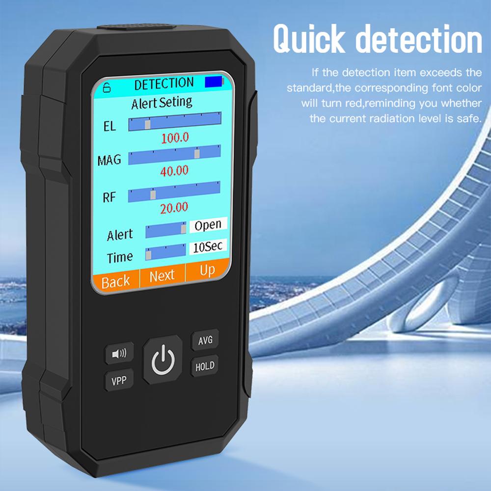 3in1 Multifunctional Electric Field Magnetic Field RF Radiation Detector Handheld Electromagnetic