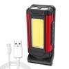 Folded Work Lights Aluminium Alloy USB Charging Magnetic COB Inspection Lamp Portable Fill Light Red