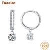 Tancise 925 Sterling Silver Zircon Earrings Drop Earrings For Women Wedding Party Gifts